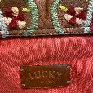 Lucky Brand Embroidered Crossroads Bag Melon